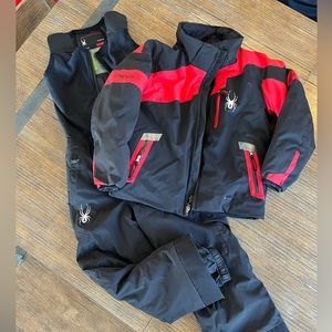 2 piece Spyder Small to Tall Snowsuit T6